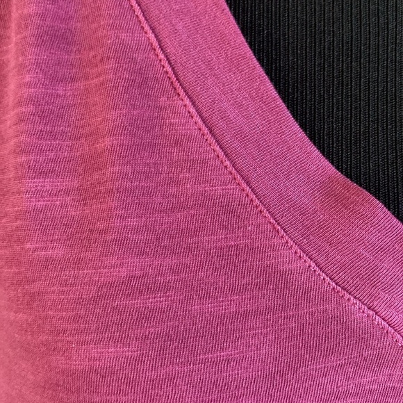 Lauren Conrad Floral Topper Cardigan & Sonoma V-Neck Raspberry Tee Sz L NWOT - Picture 8 of 11